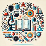 A_colorful_flat_design_illustration_featuring_educ